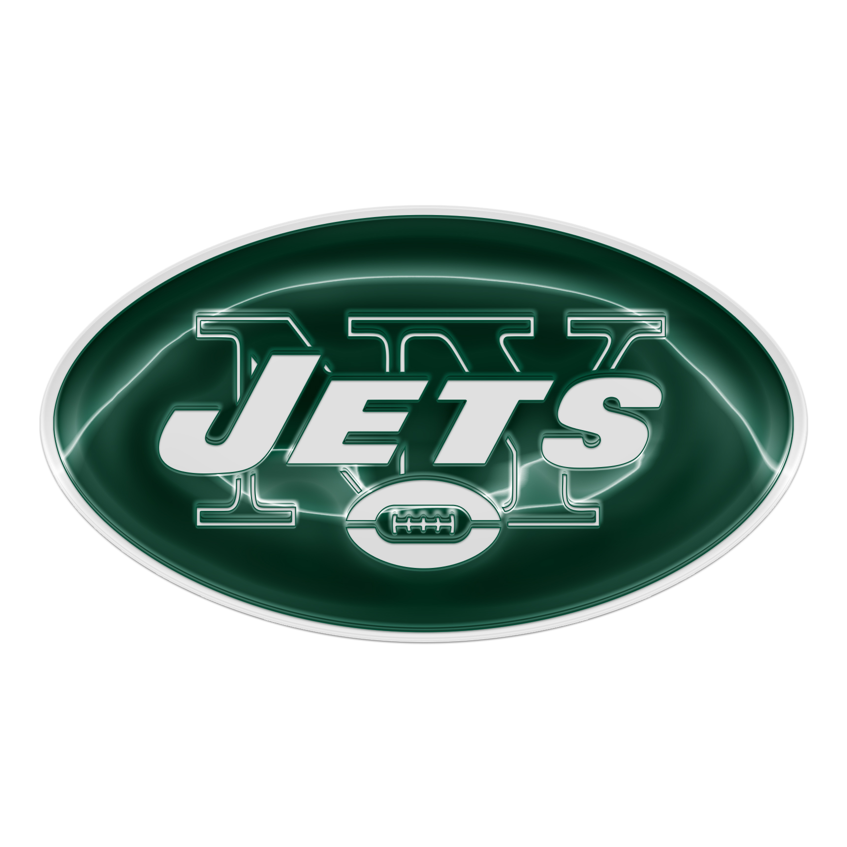 New York Jets Crystal Logo vinyl decal